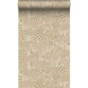 Origin Wallcoverings papier peint zèbres beige - 50 x 900 cm - 347910