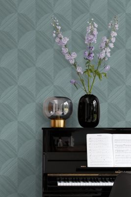 Origin Wallcoverings PP intissé éco texture effet 3D bleu gris - 0.53 x 10.05 m - 347938