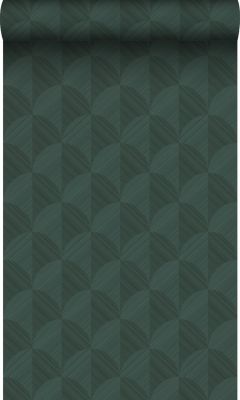 Origin Wallcoverings PP intissé éco texture effet 3D vert foncé - 50 x 900 cm - 347991