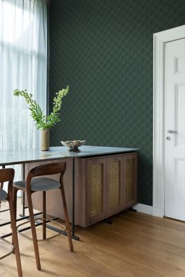 Origin Wallcoverings PP intissé éco texture effet 3D vert foncé - 50 x 900 cm - 347991
