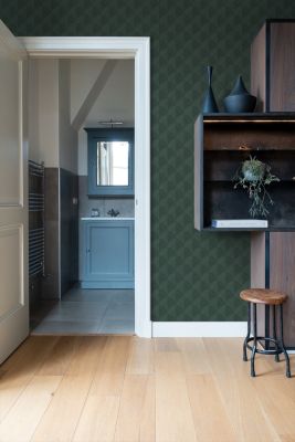 Origin Wallcoverings PP intissé éco texture effet 3D vert foncé - 50 x 900 cm - 347991