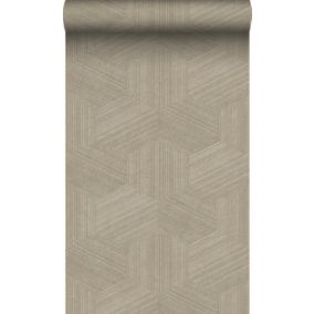 Origin Wallcoverings PP intissé éco texture graphique 3D beige - 50 x 900 cm - 347942