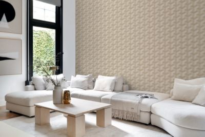 Origin Wallcoverings PP intissé éco texture graphique 3D beige - 50 x 900 cm - 348001