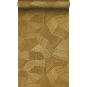 Origin Wallcoverings PP intissé éco texture graphique 3D ocre doré - 0.53 x 10.05 m - 347953