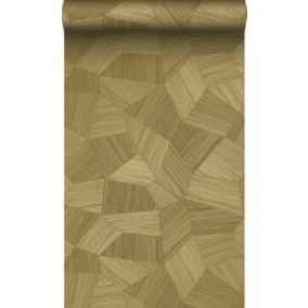 Origin Wallcoverings PP intissé éco texture graphique 3D or - 0.53 x 10.05 m - 347822