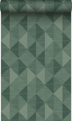 Origin Wallcoverings PP intissé éco texture motif graphique en 3D vert - 50 x 900 cm - 347885