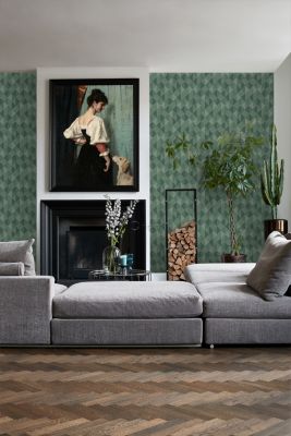 Origin Wallcoverings PP intissé éco texture motif graphique en 3D vert - 50 x 900 cm - 347885