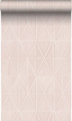 Origin Wallcoverings PP intissé éco texture origami rose clair - 0,53 x 10,05 m - 347856