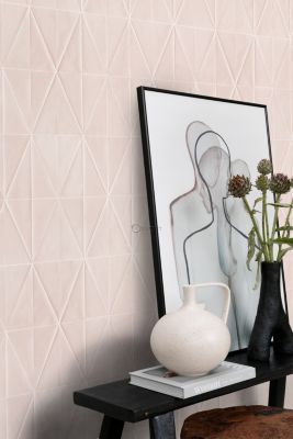 Origin Wallcoverings PP intissé éco texture origami rose clair - 0,53 x 10,05 m - 347856