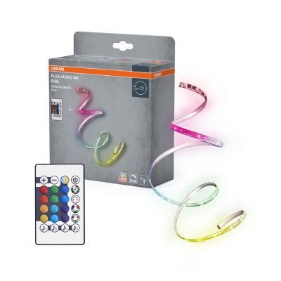 OSRAM Bande LED FLEX AUDIO 5M VR RC, blanche, 21 W, 320 lm