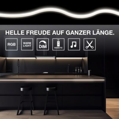 OSRAM Bande LED FLEX AUDIO 5M VR RC, blanche, 21 W, 320 lm