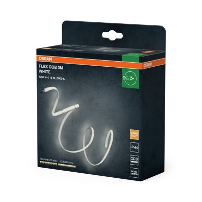 OSRAM Bande LED FLEX COB EXTÉRIEUR 3M, blanche, 13 W, 1900 lm