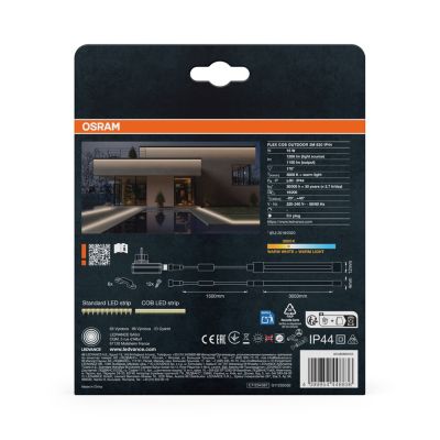 OSRAM Bande LED FLEX COB EXTÉRIEUR 3M, blanche, 13 W, 1900 lm