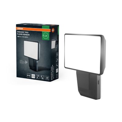 OSRAM ENDURA PRO projo. mural ext. à capteur 15W gris