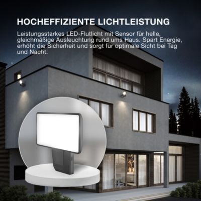 OSRAM ENDURA PRO projo. mural ext. à capteur 15W gris