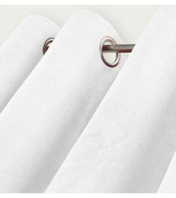 OTTAWA - Rideau thermique occultant jacquard 140x180 cm Coloris - Blanc