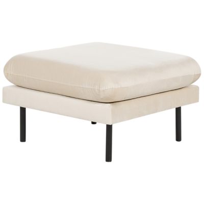 Ottoman VINTERBRO Velours Beige clair