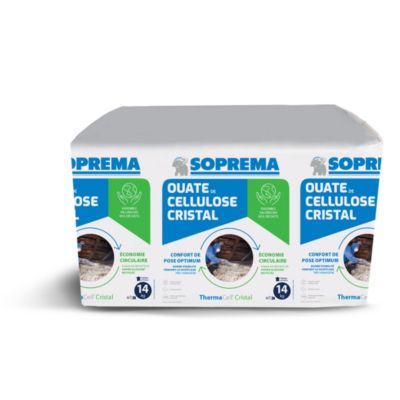 Ouate de cellulose Soprema Thermacell Cristal 14kg