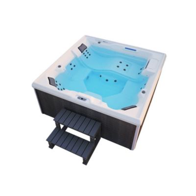 Outdoor Whirlpool STREAM BIG Avec escalier et couverture thermique