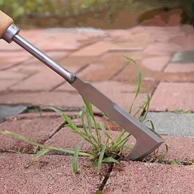 Outil de Désherbage en Acier Inoxydable - Grattoir de Jardin