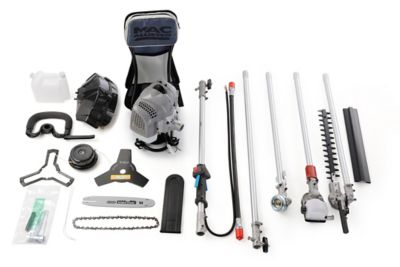 outil de jardin multifonctions a dos thermique mac allister 33 cc debroussailleuse coupe bordures taille haie elagueuse castorama