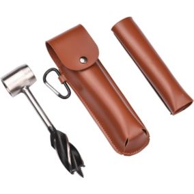 Outil de Survie 4Edge Manuel Auger Settler Clé Bushcraft Scotch Eye Perceuse à Main pour Le Travail du Bois Camping Fendage du Bo