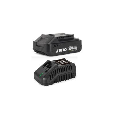 Outil multifonction 20V + Batterie lithium 2Ah Poncer Couper Gratter Scier 11 Accessoires  + Chargeur VITO