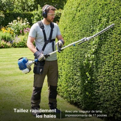 Outil multifonction 5 en 1 Hyundai coupe-bordures débroussailleuse taille-haies Jardin HYMT5600X