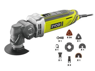Outil multifonction Ryobi RMT300-SA 300W + 32 accessoires