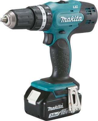 Makita DHP453RFX2 - Perceuse-visseuse à percussion 13mm sur accu LXT 18V +  2x BL1830 + 1x DC18RC + acc suppl