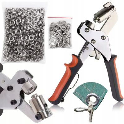 Outil à Oeillets Manuel Magnétique GripFix ProMag 500 - 500 Oeillets Métal 10 MM, pour Bâches, Tissus, PVC, Publicité