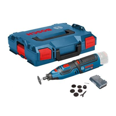 Outil rotatif multifonctions 12V GRO 12V-35 (sans batterie ni chargeur) + kit d'accessoires en coffret L-BOXX - BOSCH - 06019C5002