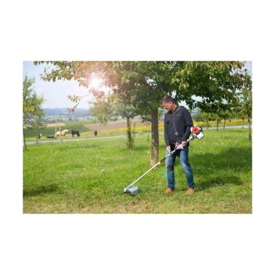 Outils de Jardin Multifonction Thermique 4en1 Taille haie + Elagueuse + Débroussailleuse (lame et bobine) Harnais Confort IKRA