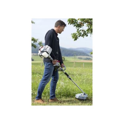 Outils de Jardin Multifonction Thermique 4en1 Taille haie + Elagueuse + Débroussailleuse (lame et bobine) Harnais Confort IKRA