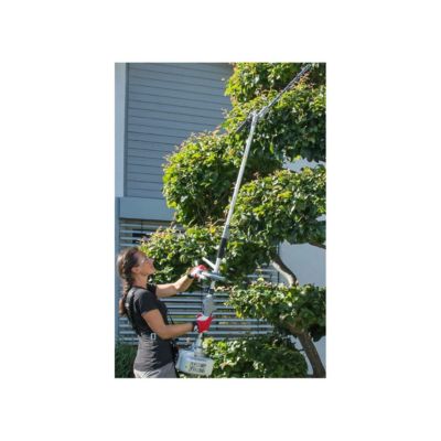 Outils de Jardin Multifonction Thermique 4en1 Taille haie + Elagueuse + Débroussailleuse (lame et bobine) Harnais Confort IKRA