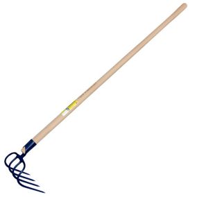 Outils Perrin Crocs à fumier à douille 4 dents 21 cm emmanché 135