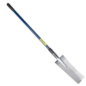 Outils Perrin Louchet terrassier à anneau manche fibre bleu