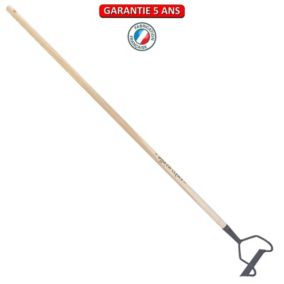 Outils Perrin Ratissoire à tirer de 16cm, manche 130cm - Gris algue