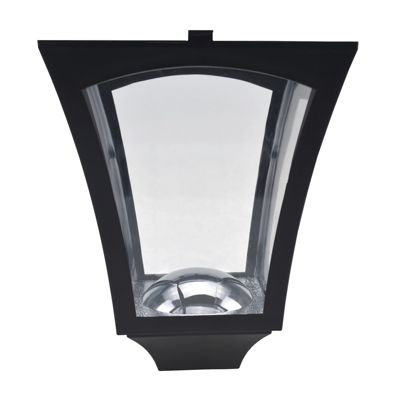 Outsunny Luminaire extérieur solaire lampadaire lanterne classique LED 40 Lm dim. 18L x 18l x 160H cm noir