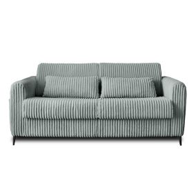 Owen - canapé 3 places convertible - couchage quotidien - matelas 12 cm - en velours côtelé grosses côtes - Lisa Design