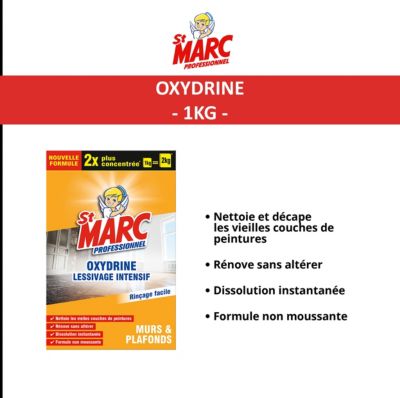 Oxydrine lessivage intensif murs & plafonds St Marc professionnel 1kg
