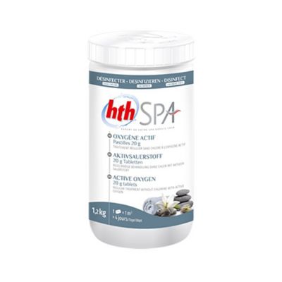 Oxygène actif hth Spa désinfection sans chlore pastilles 20 g. - 1,2 kg - 1,2 kg