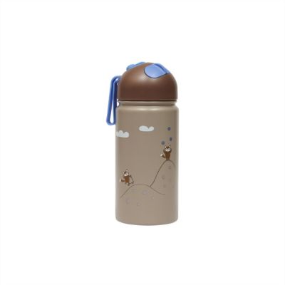 OYOY Bouteille à boire bleu en métal H18.4x8x8