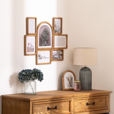 Pêle-mêle bois Felisa 7 photos - Atmosphera Créateur d'intérieur