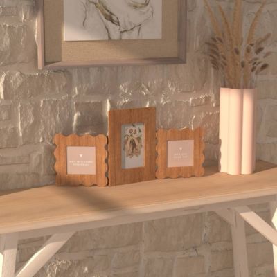 Pêle-mêle "Briana" 3 photos marron - Atmosphera Créateur d'intérieur
