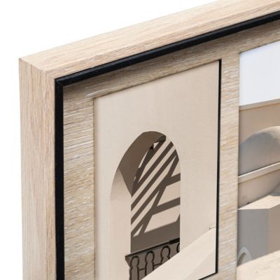 Pèle-mêle "Ewen" en bois 5 photos H31,8cm - Atmosphera