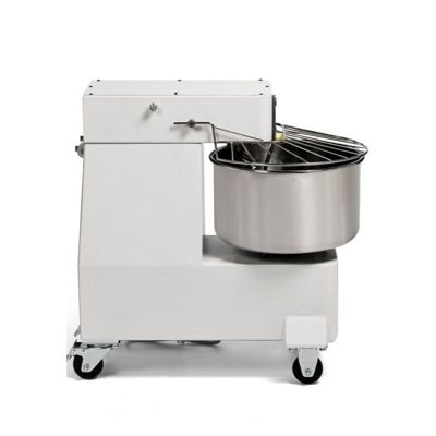 pétrin 10 l cuve fixe et tête relevable - 1 vitesse -  Batteur - BLANC - Dynasteel