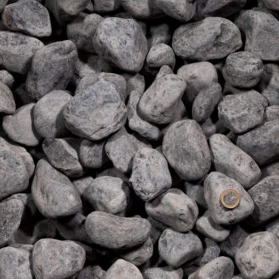 Pack 1 m² - Galet Galet Noir / Gris Qualité Supérieure 40-60 mm (5 sacs soit 100kg) - RO'MA Nature
