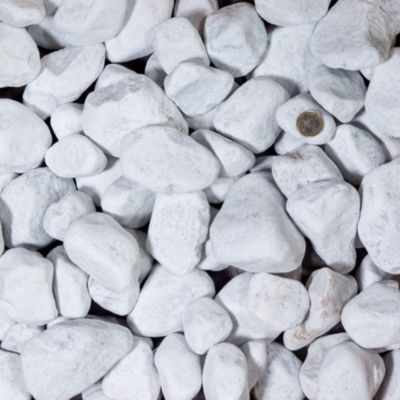 Pack 1 m² - Galet Marbre Blanc Carrare 60-100 mm (5 sacs soit 100kg) - RO'MA Nature