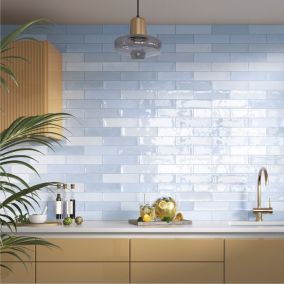 PACK 10 M2. Carrelage mural intérieur/exterieur. Grès cérame Zellige Artic 7x28cm
